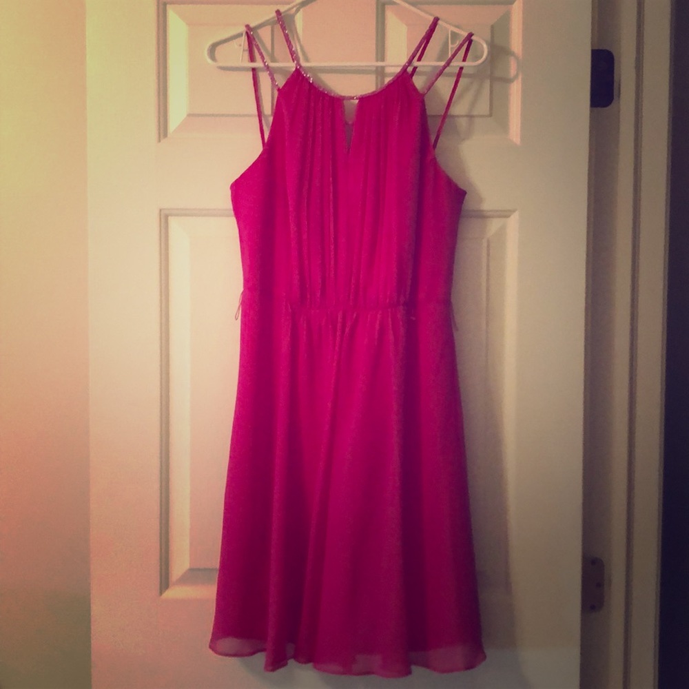 Hot Pink Semi Formal dress